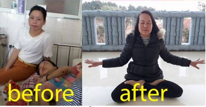  Chị Nguyễn Thị Mаi trước và sau khi tu luyện 