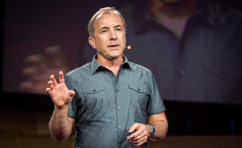 Michael Shermer on stage at TED2014 - The Next Chapter, All-Stars Session 5 - The Future of Ours, March 17-21, 2014, Vancouver Convention Center, Vancouver, Canada. Photo: Bret Hartman