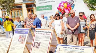 Ba Lan: Giới thiệu Pháp Luân Đại Pháp tại Lubin và nâng cao nhận thức về cuộc bức hại ở Trung Quốc