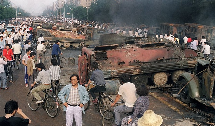 Vụ thảm án Thiên An Môn ngày 4/6/1989 gây chấn động thế giới. (Ảnh: Internet)