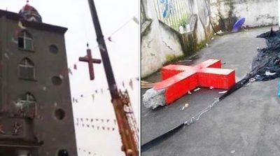 Nhà thờ Thiên Chúa giáo ở Giang Tây bị ép treo ảnh Tập Cận Bình thay ảnh Đức Mẹ