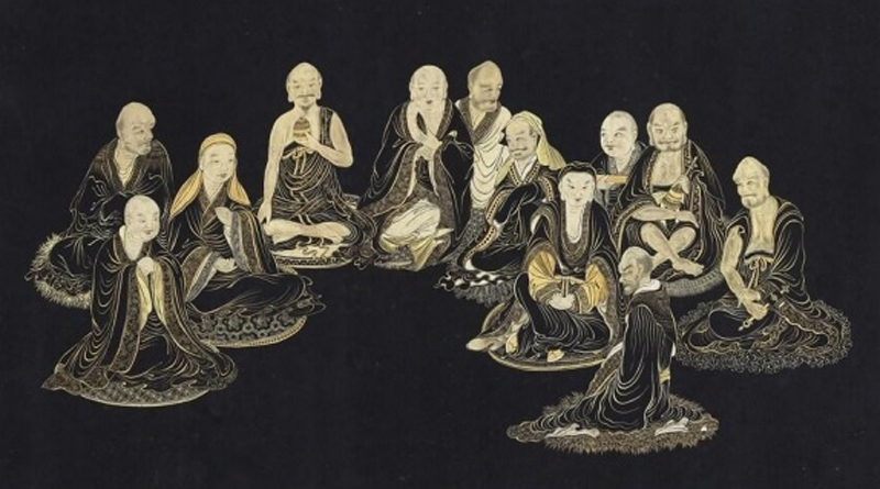 Các vị La Hán ngồi xếp bằng (Viện Bảo tàng quốc lập Cố Cung)