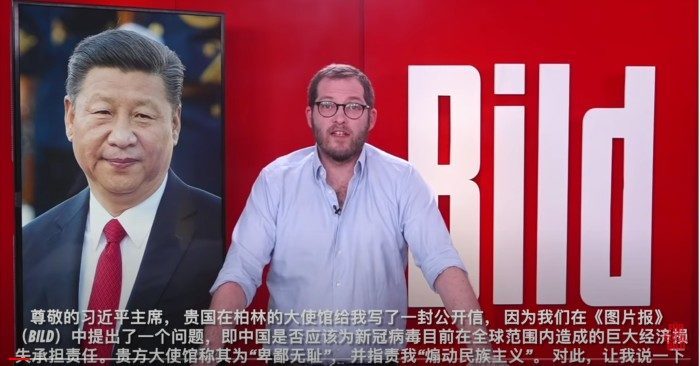 Báo Bild của Đức lên án Tập Cận Bình coi thường mạng sống người dân thế giới