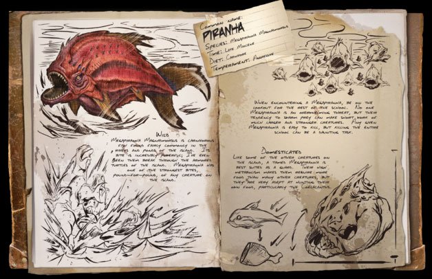 Megapiranha có hình dạng quái dị, đáng sợ hơn rất nhiều so với piranha hiện đại.